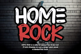 HOME ROCK – Personal Use Font
