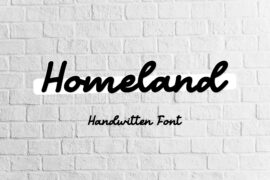 Homeland Italic Font