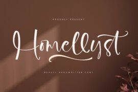Homellyst DEMO VERSION Font Family