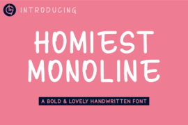 Homiest Monoline Font