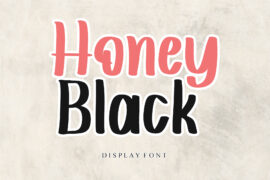 Honey Black – Personal Use Font