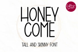 HONEYCOME – Personal Use Font