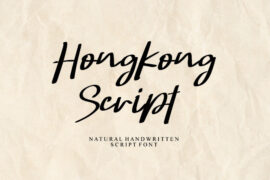 Hongkong Script Italic – Person Font