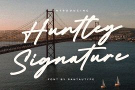 Huntley Signature Font