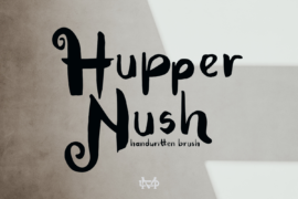 Hupper Nush Demo Font