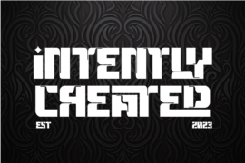 Intently Created Demo Font