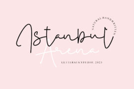 Istanbul Arena Italic – Persona Font