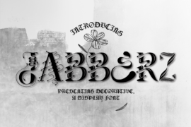 Jabberz Display Demo Font