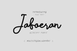 Jaboeran Trial Font