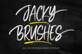 Jacky Brushes Font