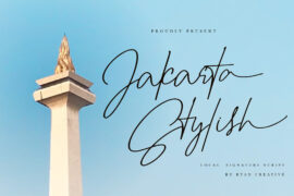 Jakarta stylish Font