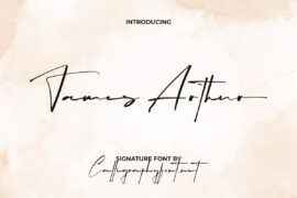 James Arthur Demo Font