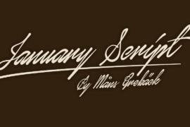 January Script Personal Use Font
