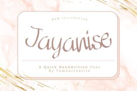Jayanise Font