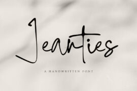Jeanties Personal Use Only Font