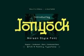 Jonyock Trial Font