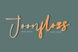 Joonfloss Brush Font