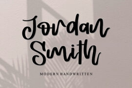 Jordan Smith – Personal Use Font