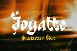 Joyatte DEMO Font
