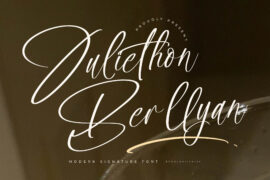 Juliethon Berllyan DEMO VERSION Font Family