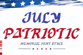 July Patriotic Demo Font