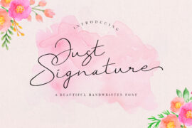 Just Signature Font