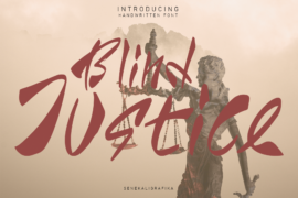Justice Blind Font