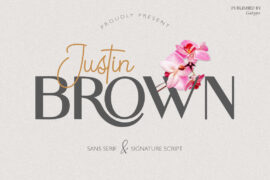Justin Brown Font Family