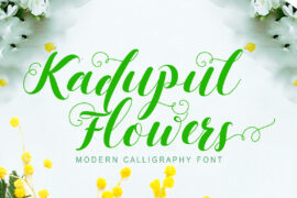 Kadupul Flowers Font
