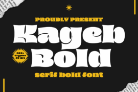 Kageb Boldtrial Font