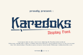 Karedoks Demo Font