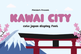 KAWAI-CITY Font