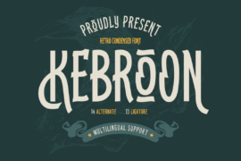 KEBROONtrial Font