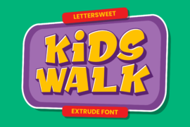 Kids Walk Font