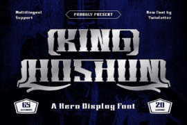 KING HOSHUN Trial Font