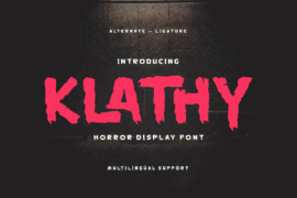 KLATHY Trial Font