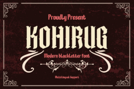 KOHIRUG Font