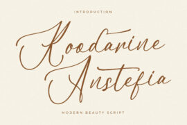 Koodarine Anstefia DEMO VERSION Font Family