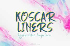 Koscar Liners Demo Font