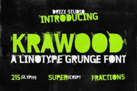 Krawood Demo Font