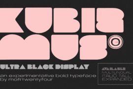 Kubizmus Font