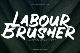 Labour Brusher Font