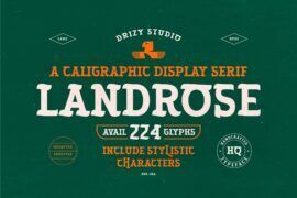 Landrose Demo Font