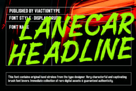 Lanecar Font
