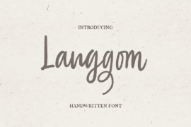 Langgom Font