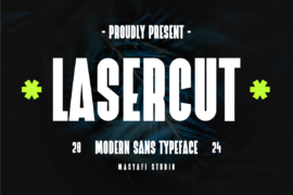 Lasercut Font