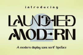 LAUNCHED MODERN DEMO Font