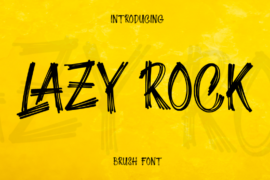 Lazy Rock – Personal Use Font