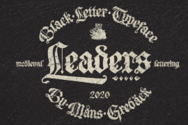 Leaders PERSONAL USE ONLY Font