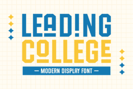 Leading College Font Family